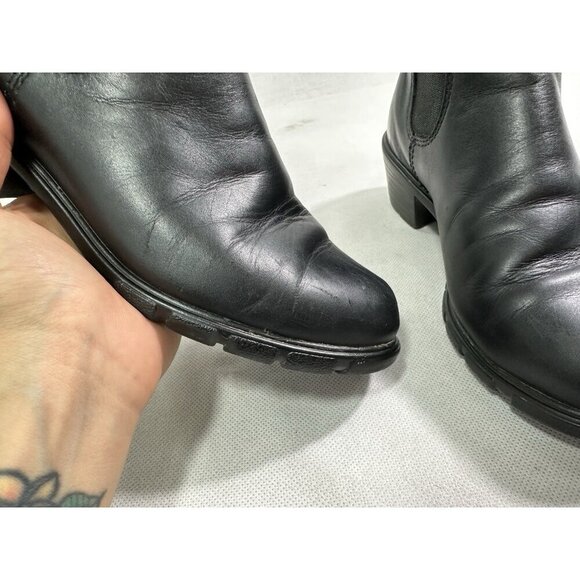 Blundstone Chelsea Heeled Boots Black Leather Womens US 6 Read - Picture 3 of 8